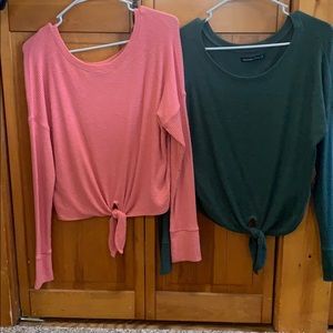 Slouchy knit tops